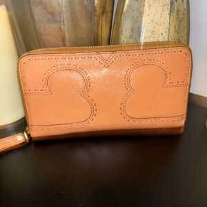 Tory Burch Tan  Leather Wallet